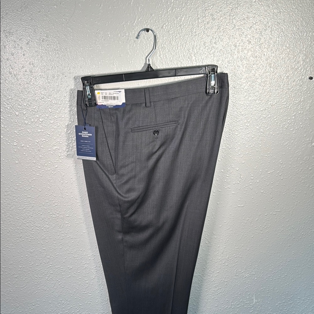 Hart Schaffner Marx Charcoal Dress Trousers